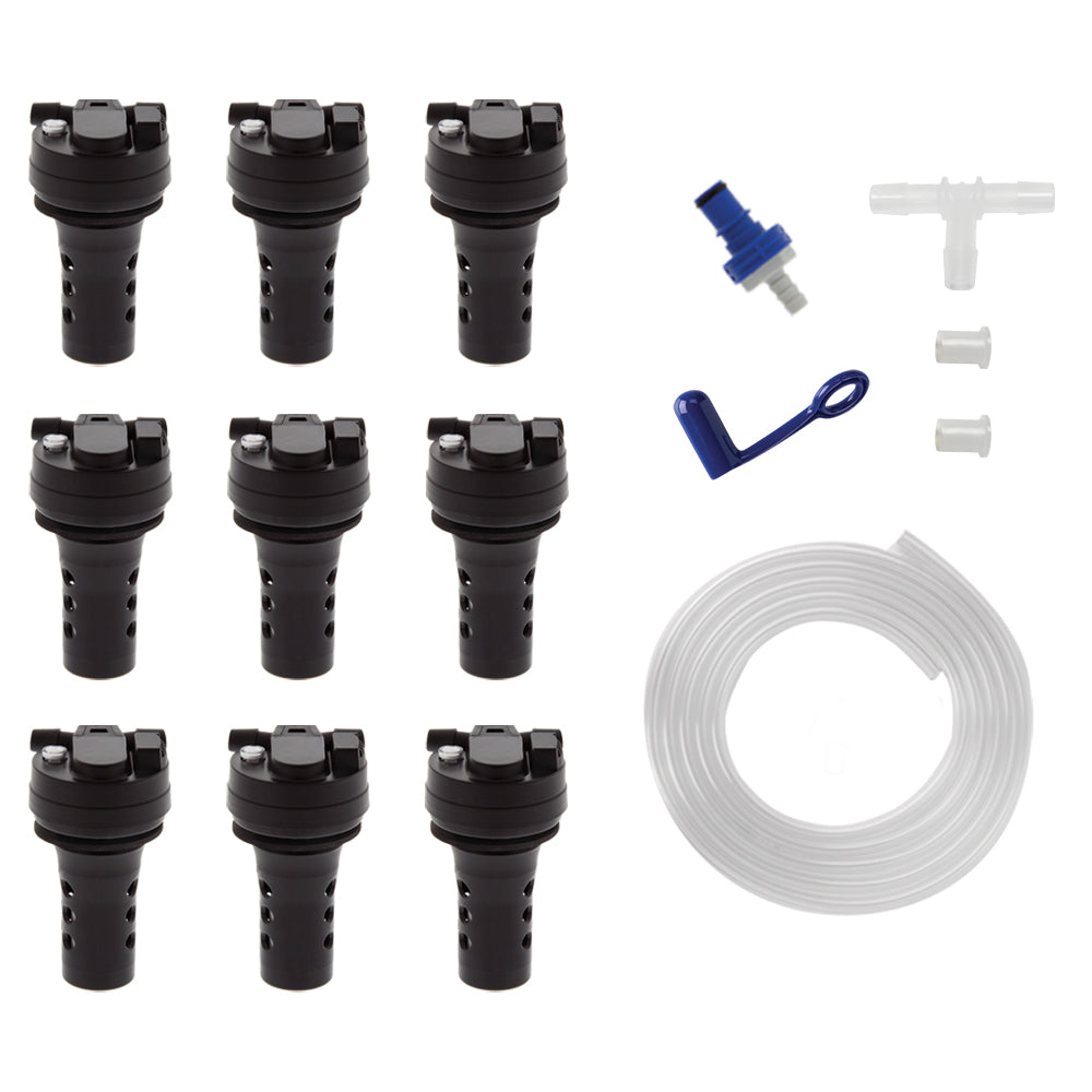 9 cell system with VB-TBU valves