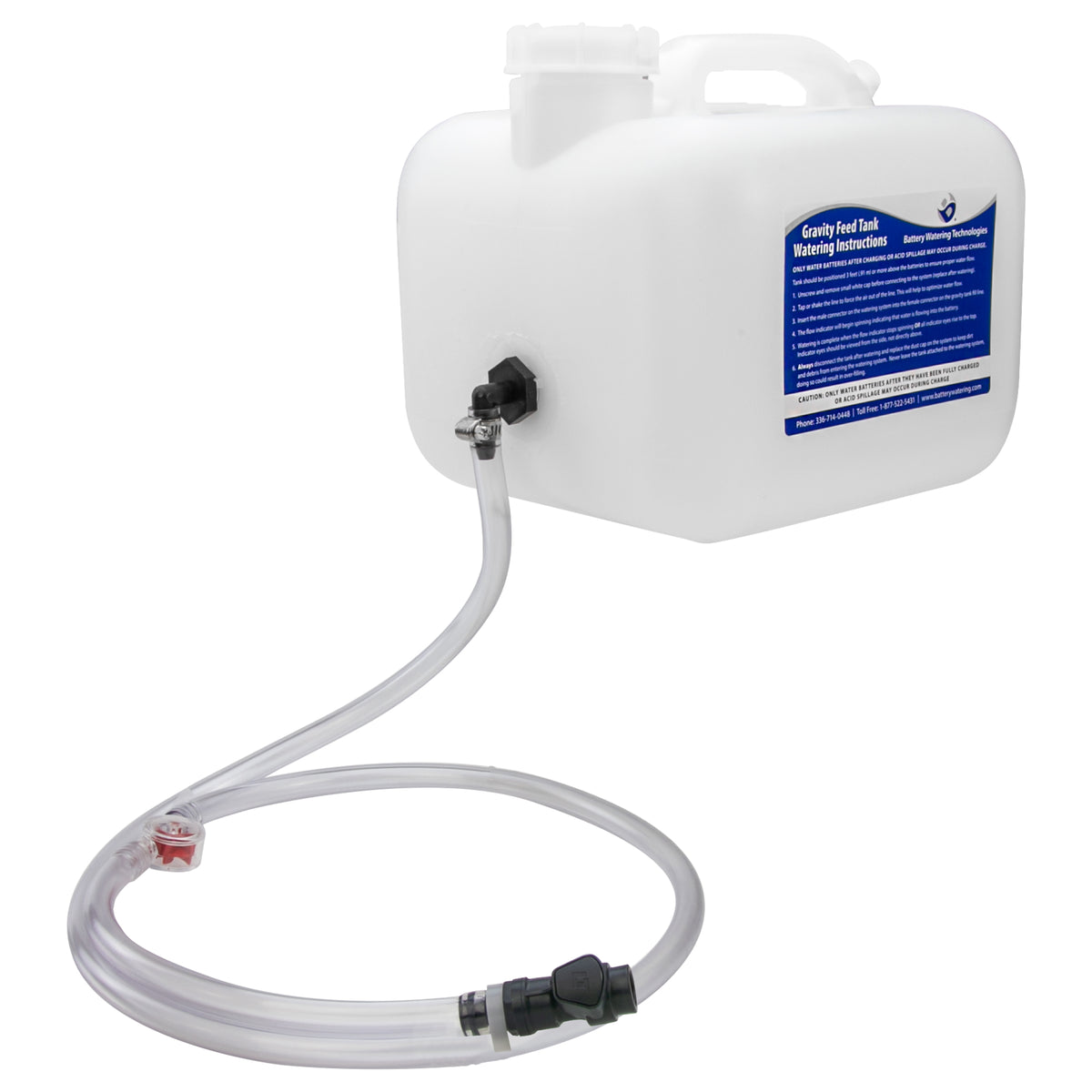 GRAVITY FEED TANK - 2.5 Gallon&lt;br&gt;Grey Connector (09GRF1)