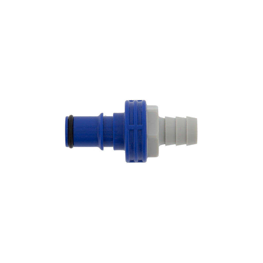 Conector macho azul<br>3/8" (10 mm)
