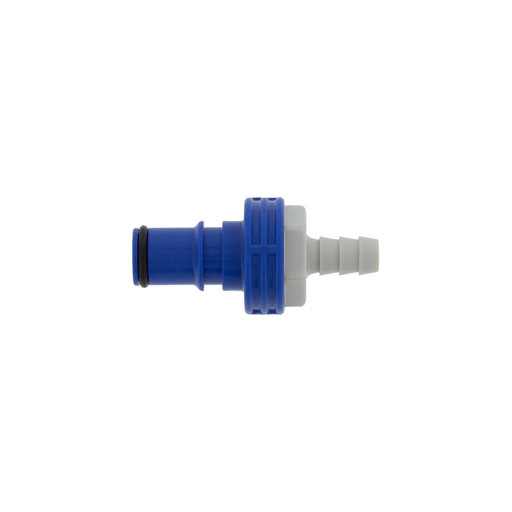 Blue Male Connector&lt;br&gt;1/4&quot; (6 mm)