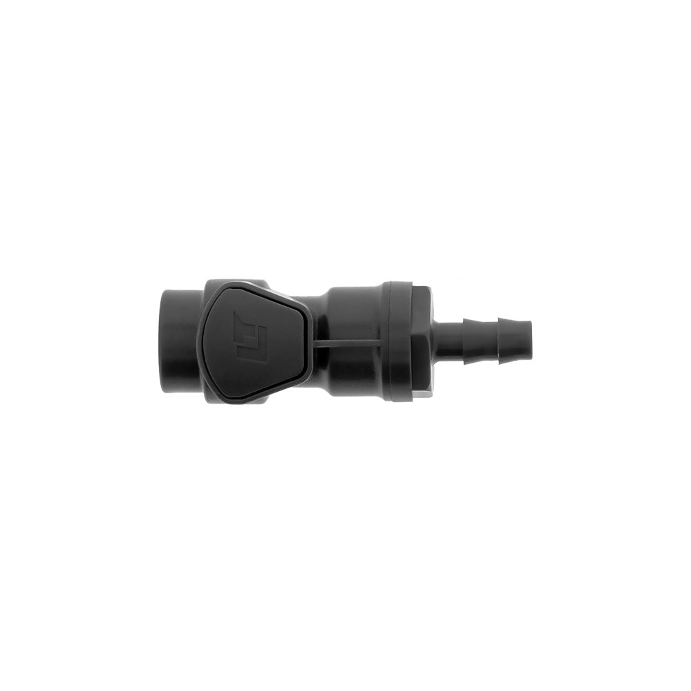 Conector hembra gris<br>1/4" (6 mm)